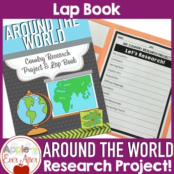 Preview of Countries Around the World Research Lapbook Project