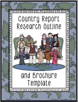 Preview of Country Research Outline Form and Brochure Template