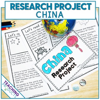 Preview of Country Research Project - A Country Study About China with Reading Passages