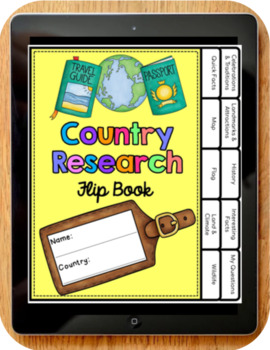 country research project google slides template