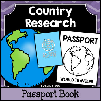 Preview of Country Research Project - Passport Book