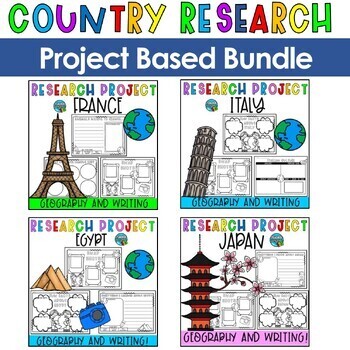 Preview of Traditions Around the World Country Research Projects PBL Bundle