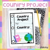 Country Research Project for Google Classroom | Country Report