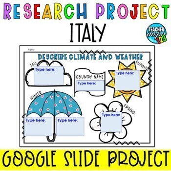 Preview of Country Research Projects Country Report Templates 2nd Grade & 3rd Grade Digital