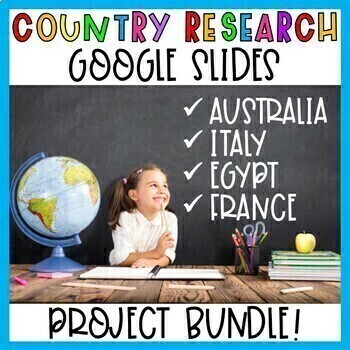 Preview of Traditions Around the World Country Research Projects - Digital Resource BUNDLE
