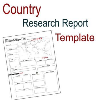 Preview of Country Research Report Template