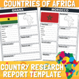Country Research Report Templates | Countries of Africa