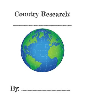 Preview of Country Research Writing Project