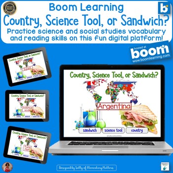 Preview of Country, Science Tool, or Sandwich | Build Vocabulary Digitally!