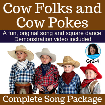 Preview of Square Dance | Country Song & Activity | Gr 2-4 | mp3s, PDF, SMART, Video
