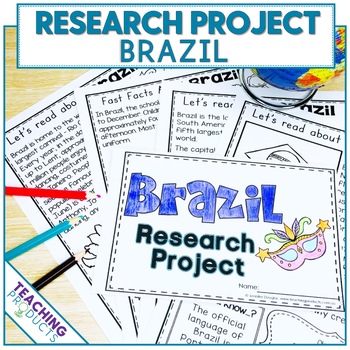 Preview of Country Research Project - A Country Study About Brazil with Reading Passages