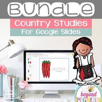 Preview of Country Study Bundle for Google Slides Distance Learning
