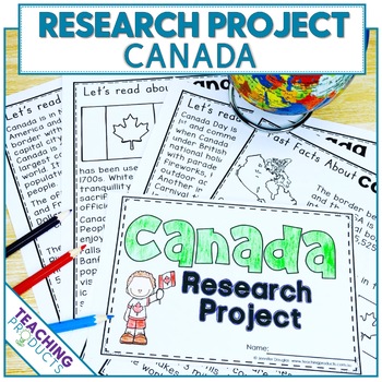 Preview of Country Research Project - A Country Study About Canada with Reading Passages