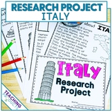 Country Research Project - A Country Study About Italy wit