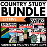 Country Study Unit Bundle 5 - Differentiated Country Resea