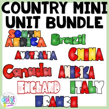 Preview of Country Unit Bundle