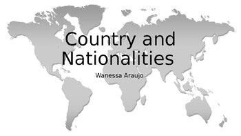 Preview of Country and Nationality