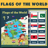 Country flags of the world with images and names