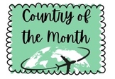 Country of the Month Bulletin Board