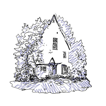 Preview of Countryside house outline