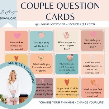 Couple cards, relationship cards, icebreaker, conversation cards ...