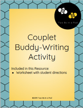 Preview of Couplets Buddy Writing Centers Activity