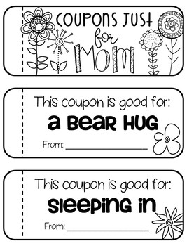 Coupons Just for MOM by Colleen Alaniz | TPT