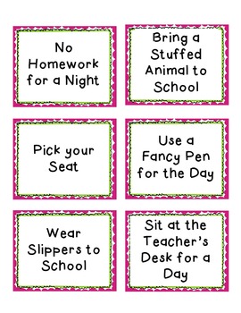 Coupons for Student Rewards by Sped and Sprinkles | TpT