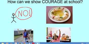 Preview of Courage Smartboard Lesson- K-2