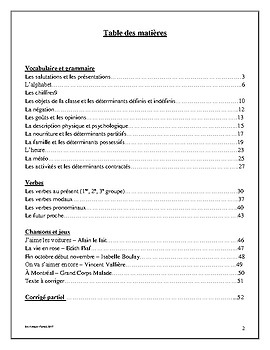 Preview of Cours de français - débutants, niveau A1 - recueil d'activités