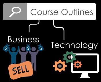 Preview of Course Outlines for Business and Computer Courses (editable)