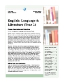 Course Syllabus for I.B. Language and Literature (first as