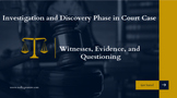Court Case: Investigation and Discovery Phase