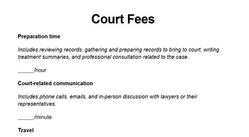 Preview of Court Letter Template