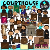 Courthouse Clip Art Set {Educlips Clipart}