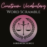 Courtroom Vocabulary Word Scramble