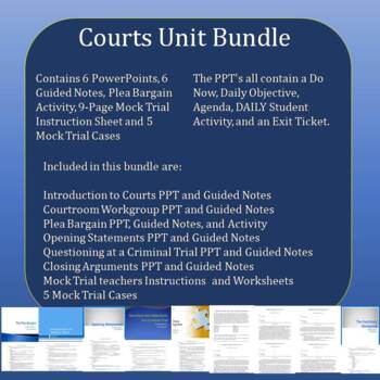 Preview of Courts Unit Bundle - 19 different products from my store!!