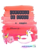 Couvertures de cartable de stage