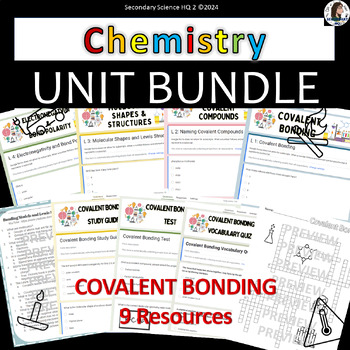 Preview of Covalent Bonding UNIT BUNDLE | Chemistry | Google Forms