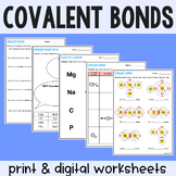 Covalent Bonds Practice Worksheets