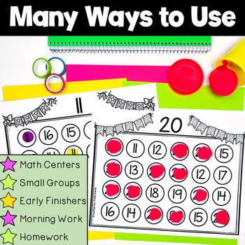 number recognition worksheets identification activities 11 20 tpt