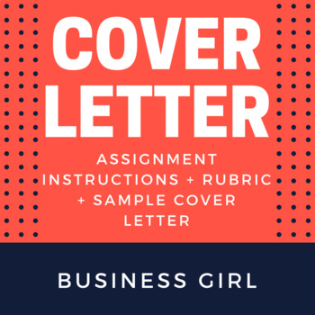 cover letter assignment for high school