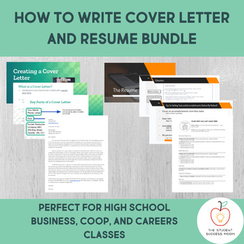 Preview of Cover Letter & Resume Bundle for High School Students and Adult Learners