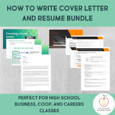 Cover Letter & Resume Bundle for High School Students and 