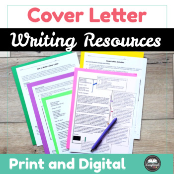 Preview of Cover Letter Writing Resources - Career Readiness Templates and Activities
