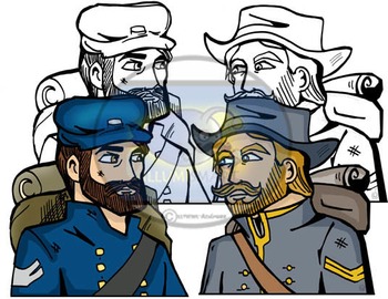 union soldiers in color
