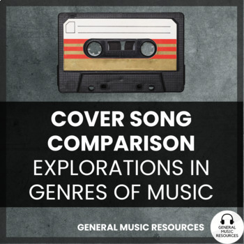 Preview of Cover Song Comparison | Explorations in Genres of Music Part 1 Student Worksheet