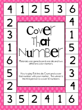 cover that number free dice game by mandi moore tpt