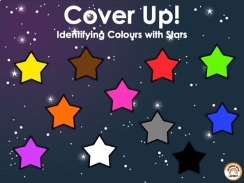 Preview of Cover Up! Colour Identification - Stars