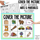 Cover the Picture: CVC Words {Mats & Printables}
